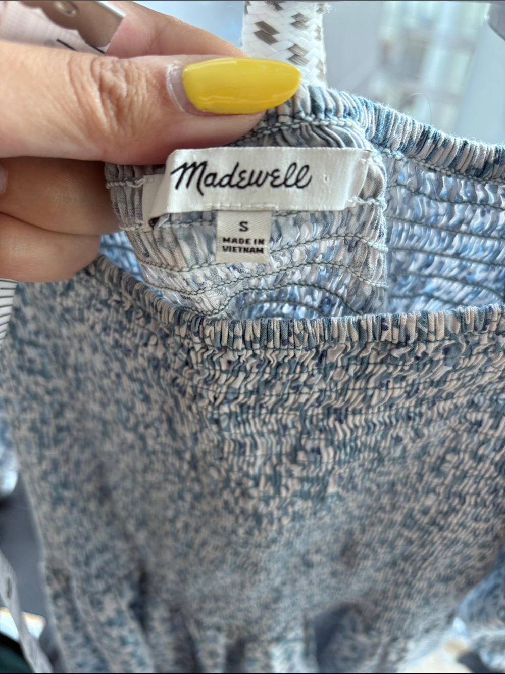 Madewell Lucie Elbow-Sleeve Smocked Midi Dress in Sunflower Field Sz Small - Picture 5 of 10